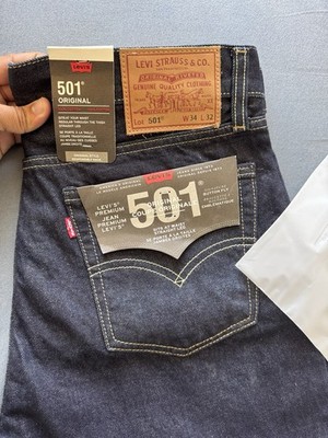 Levis 501 Straight Fit jeans- New With Tags And Original Packaging- W34 L32