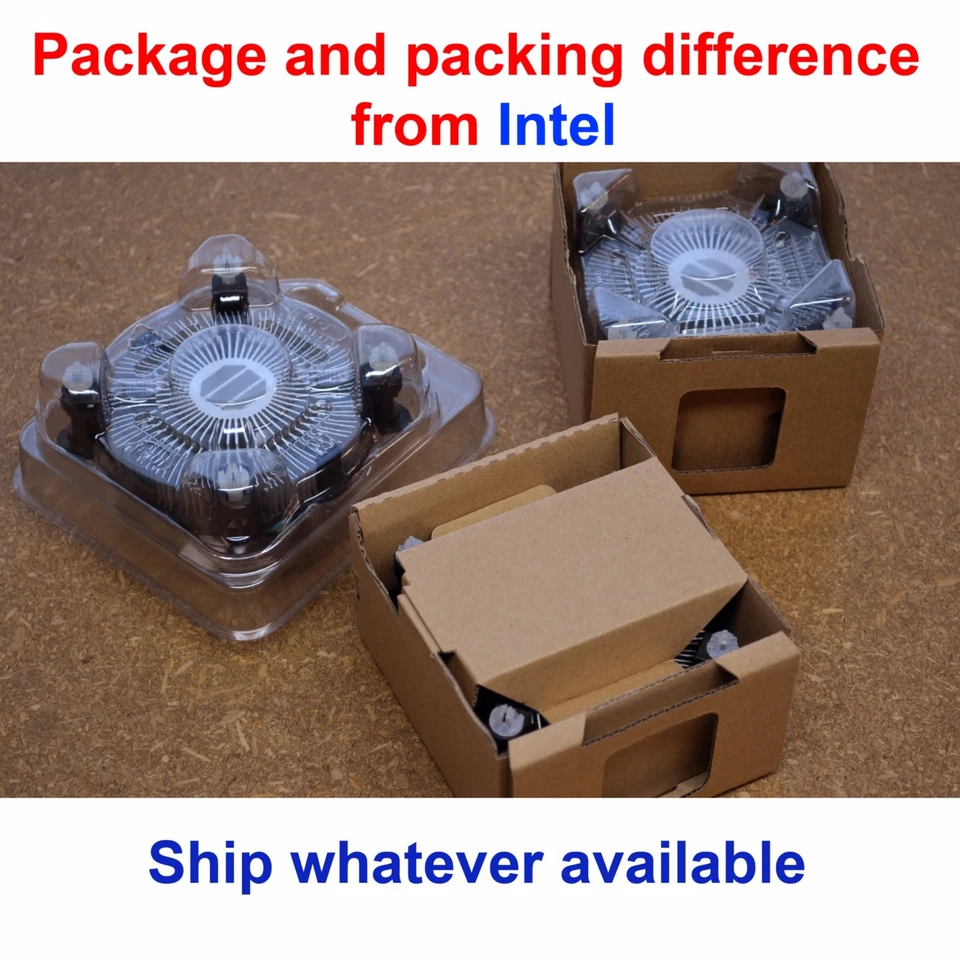 GENUINE Intel E97379 i3 i5 i7 Socket LGA 1150 1155 1156 CPU Fan Heatsink - Image 2 of 2