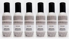 6 Bath  Body Works WB ENDLESS WEEKEND Concentrated Mini Room Perfume Spray Mist