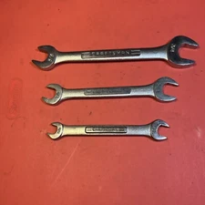CRAFTSMAN - Lot Of 3 Double Open End Wrenches (3/8” - 3/4”) -VV- Series   USA