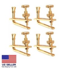 High Quality Metal Violin String Adjuster, Fine Tuner - Gold 3/4-4/4