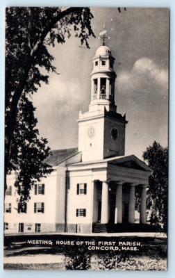 Meeting House of the First Parish - Concord MASSACHUSETTS Postcard