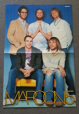 Rare Maroon 5/Christina Aguilera original full double paged poster