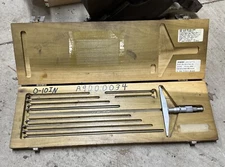 Scherr-Tumico 0-10” Depth Micrometer 5" Base Machinist Tool Maker Gauge Gage