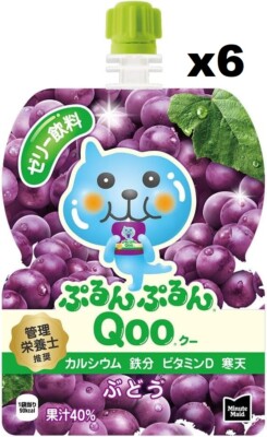 Minute Maid Qoo Jelly Pouch (125g), Pack of 6, Made in Japan | eBay