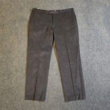 Lauren Ralph Lauren Pants Mens 38x30 Gray Corduroy Flat Front Straight Career