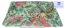 Indian 5 Yard Hand Block Floral Print 100 Cotton Dressmaking Craft Fabric