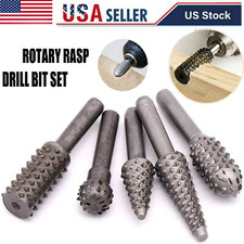 Juego de 5 brocas de corte de madera para raspador de lima de tallado de madera juego de vástago de amoladora de raspador giratorio