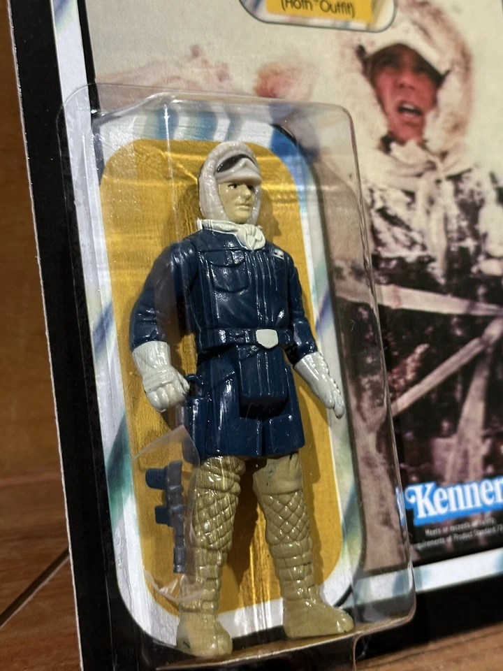 Figura de acción de colección Han Solo Hoth Outfit Star Wars en parte posterior personalizada ESB 41 Foto 3 de 4