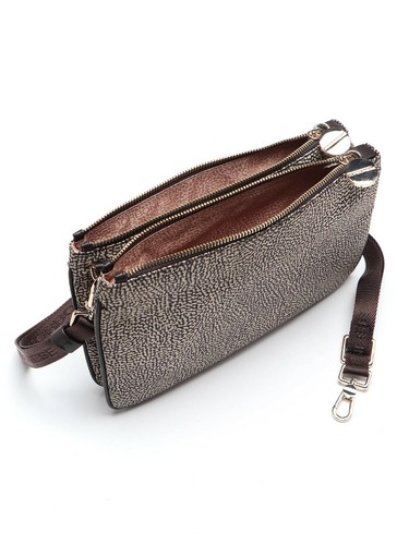 Borsa Borbonese Tracolla Small Sc. -10% Jet Op Natural/Brown 934448296 |  eBay