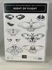 NIGHT OF FLIGHT Stamp Set Stampin Up Butterfly Moth A24