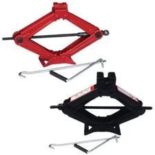 1 1.5 2 Ton Scissor Jack Auto Car Emergency Chromed Crank Lift Stand Tool