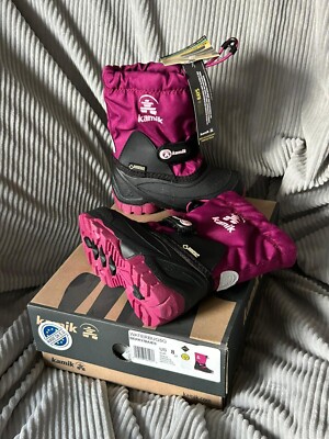 Kamik Stiefel Winterstiefel  Waterbug5G Beere Schwarz Wasserdicht Gr.25 -40Grad