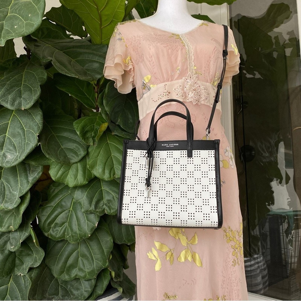 Marc Jacobs H007L01SP22 Mini Grind Perforated Leather Crossbody