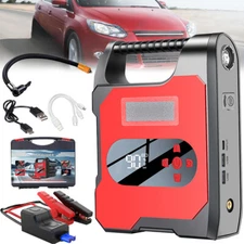 2000A 32000mAh Car Jump Starter With Air Compressor Power Bank Battery Charger