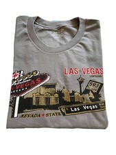 Las Vegas Nevada Graphic Short Sleeve T Shirt Size S Made In USA