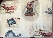 pottery barn harry potter twin flat sheet quiddich hogwarts