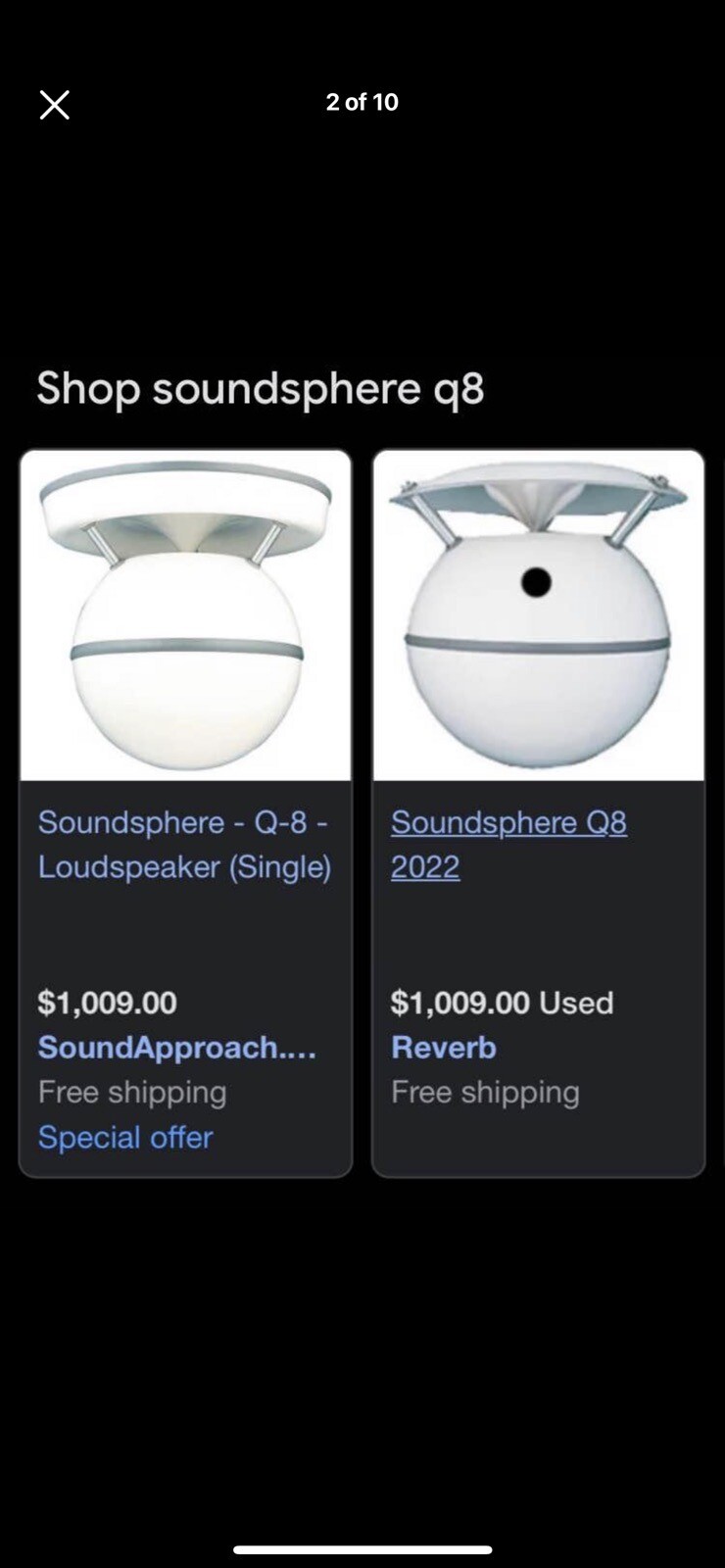 Soundsphere Q-8 Single Loudspeaker White (SINGLE) 100 watts 8 ohms | eBay