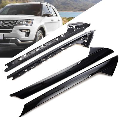 Windshield A-Pillar Molding Trim Compatible with 2011-2019 Ford Explorer Replace