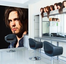 3D Men A283 Hair Cut Barber Shop Wallpaper Wa...