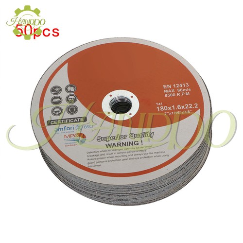 Pack 50 7"x1/16"x7/8" Cut-off Wheel Cutting Discs For Metal & Stainless Steel - Afbeelding 1 van 13