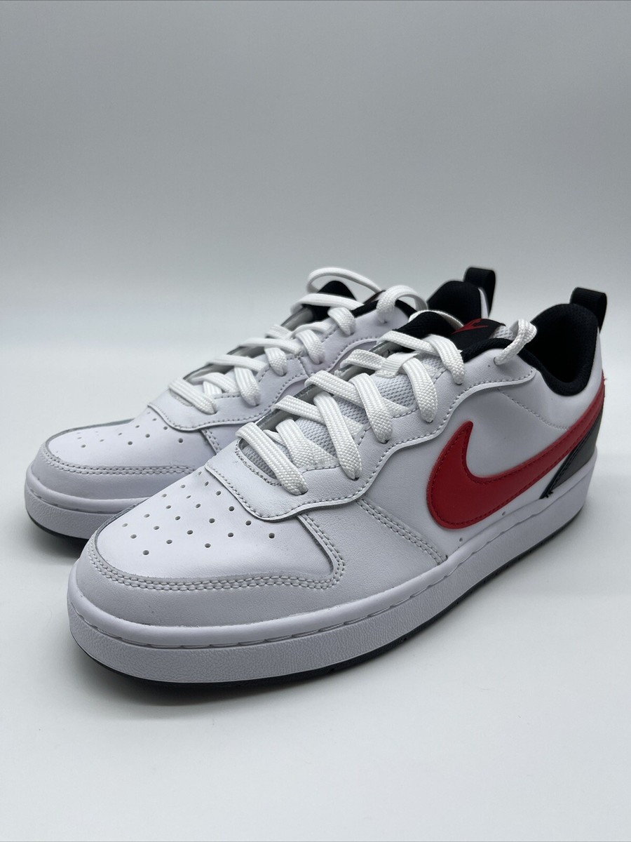Nike Court Borough Low 2 White/University Red-Black BQ5448