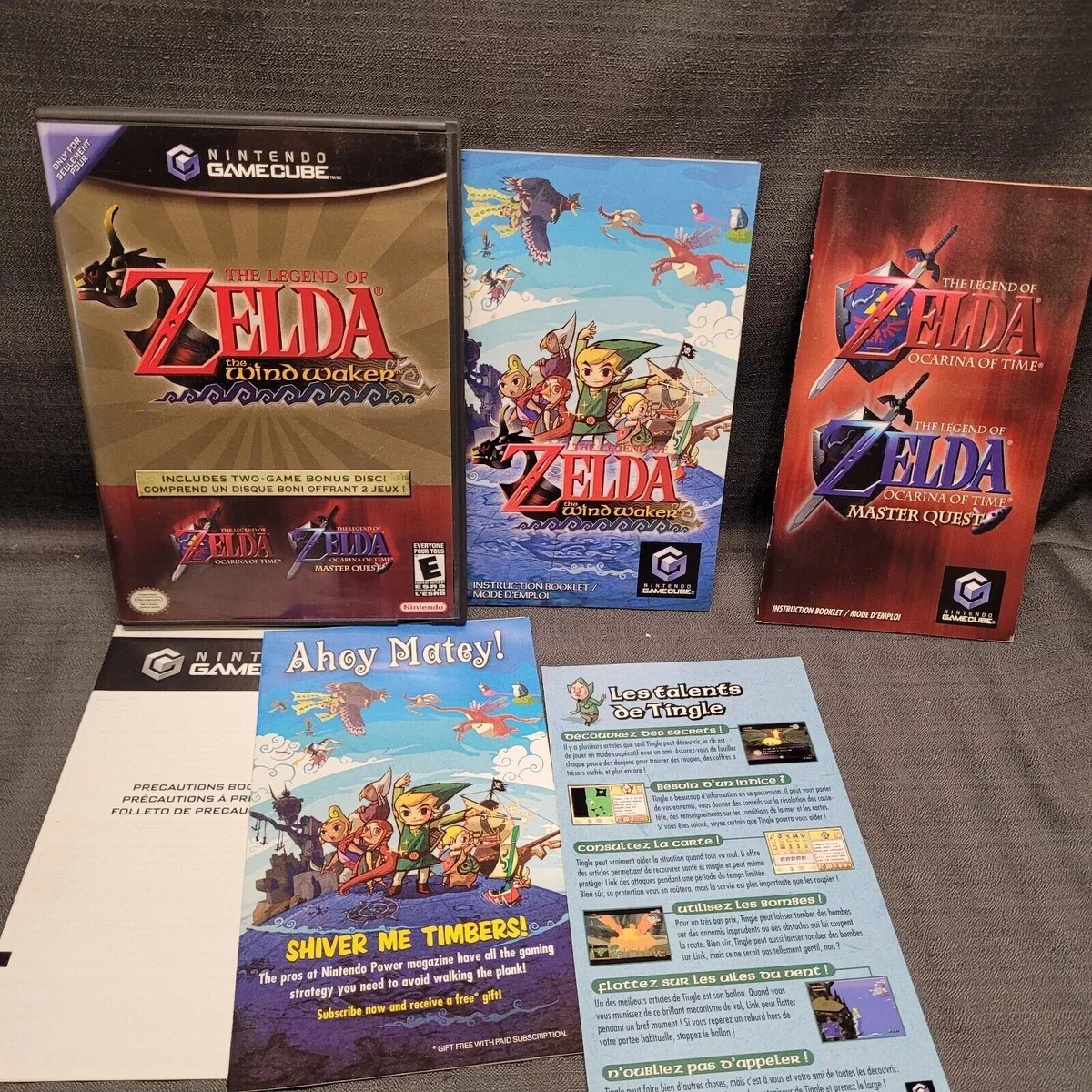 Legend of Zelda Wind Waker w/Bonus Disc Ocarina & Master Quest