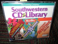 BERLITZ: SOUTHWESTERN CD LIBRARY 5-DISC PC CD-ROM SET, LANGUAGE,ENCYCLOPEDIA 