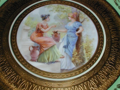 Vintage Bohemia Ceramics 24kt Gold Hand Painted Plate-ROCHET-11 Different Syles - Picture 18 of 36