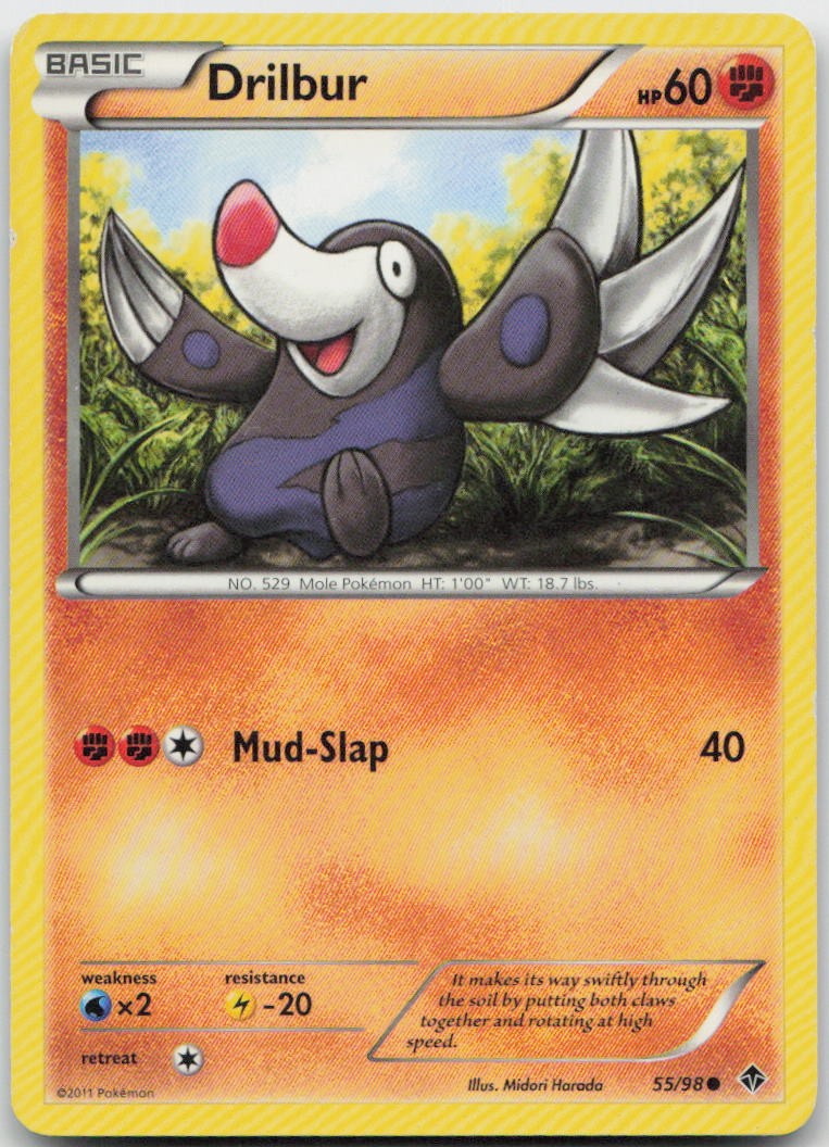Drilbur 55/98 Common Emerging Powers Pokemon MP