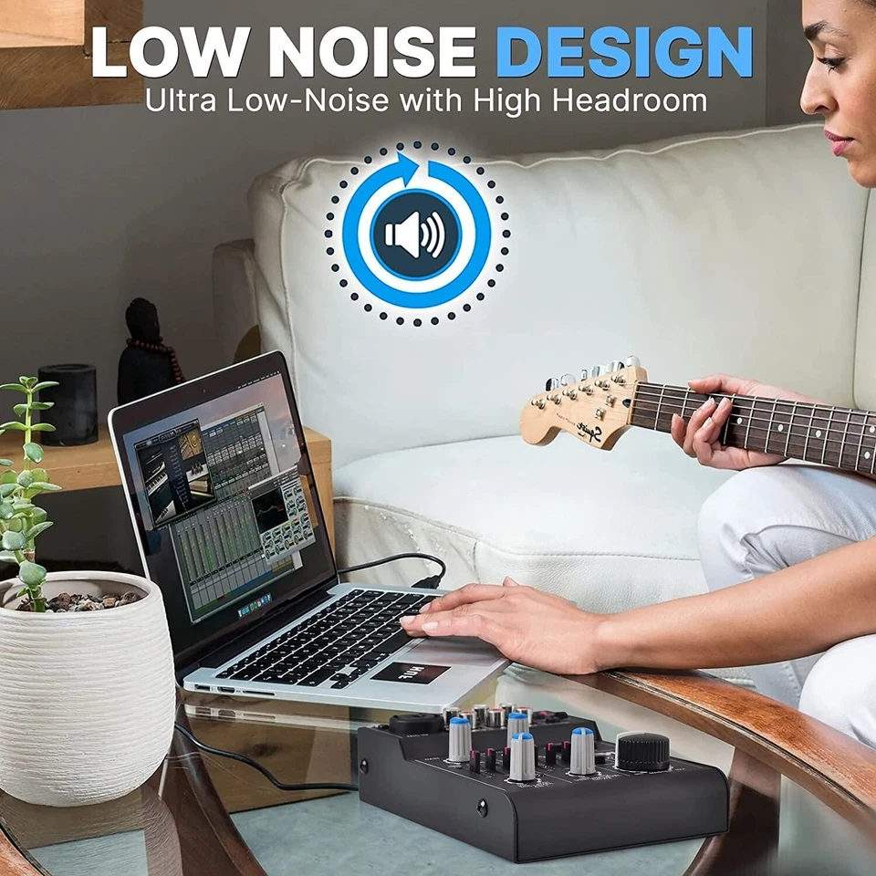 Pyle 5 Channel Professional Compact Audio Mixer with USB Interface PAD20MXU - Image 4 of 4