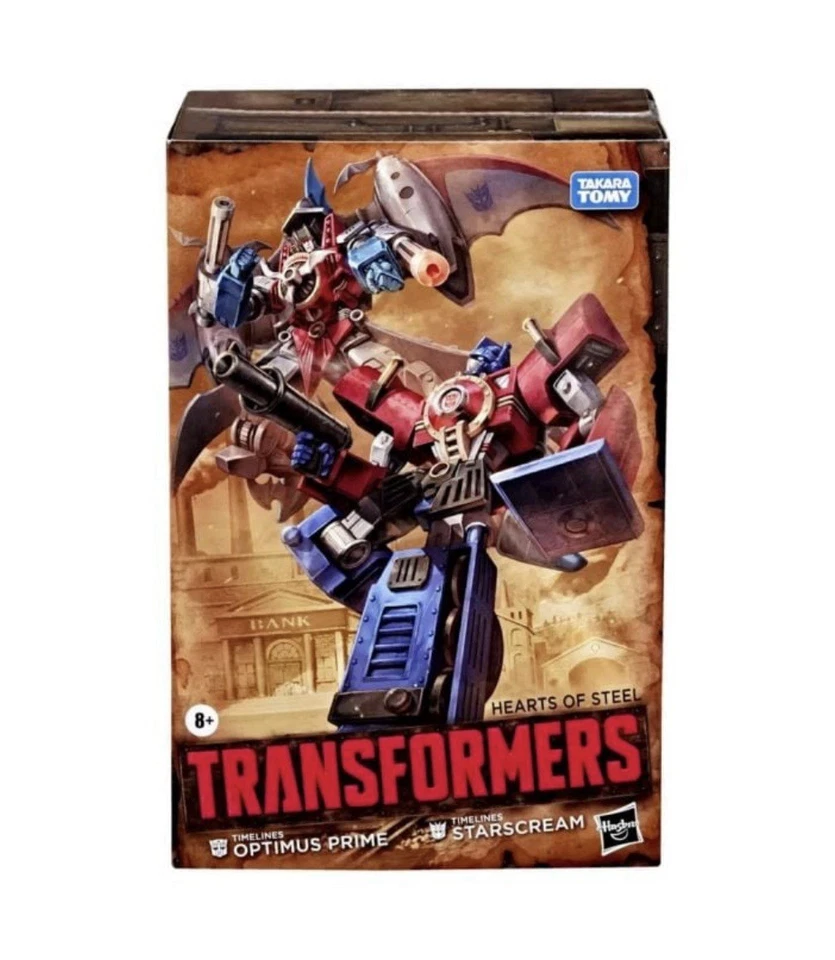 Transformers 2025 Hasbro Hearts Of Steel Timelines OPTIMUS PRIME & STARSCREAM 8+ - Image 2 of 4