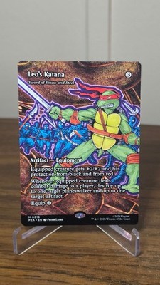 Leo's Katana - Sword of Sinew and Steel Borderless M TMNT  PZA 18 NM