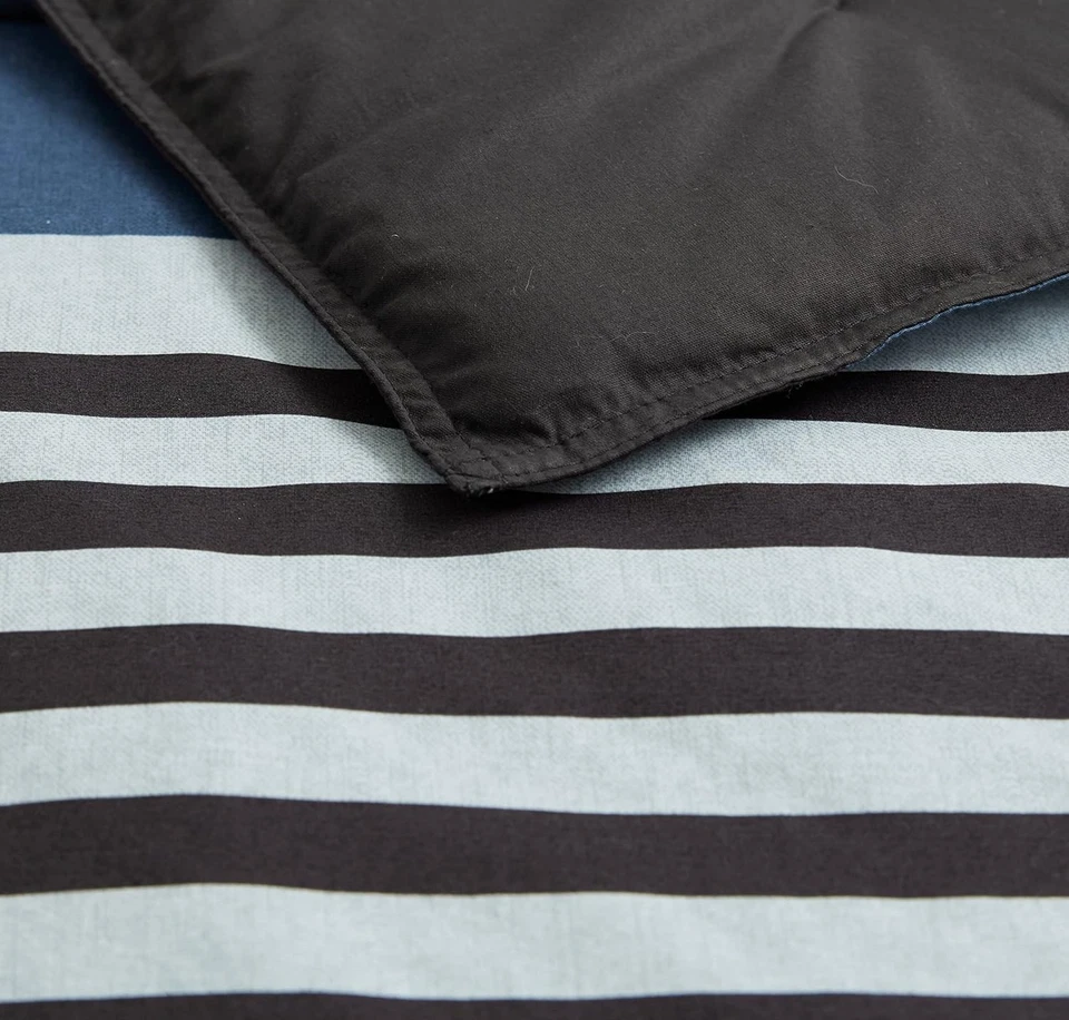 Juego de funda nórdica reversible de algodón Nautica con farsa a juego, elegante Foto 3 de 4