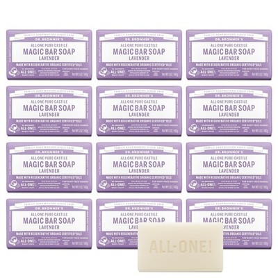 Pure Castile Lavender Soap Bar 5 Unzen 12er Pack Dr Bronners Magic Soap Bar