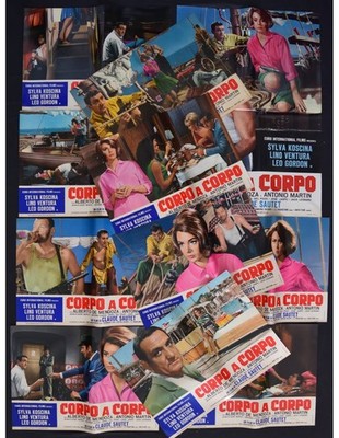 FOTOBUSTE CORPO A CORPO Lino Ventura Sylva Koscina Leo Gordon F131