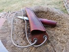 Mora classic No.1 custom leather neck carry sheath "No knife" — photo 5