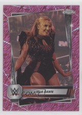 2025 Topps Chrome WWE Pink Shimmer Refractor Isla Dawn #64 9pb