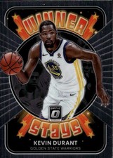 2021-22 Donruss Optic Kevin Durant #17 Winner Stays Golden State Warriors 23J
