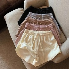 Soft Fabric Women's Casual Drawstring Shorts Available in Various Sizes