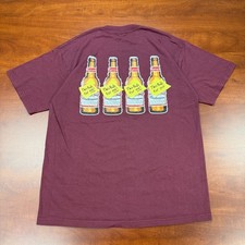 Vintage Budweiser T-Shirt XL Burgundy This Bud’s For Me Beer Promo Tee