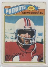 1977 Topps Steve Grogan #165 0kz8