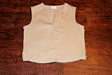 Girl Scouts Of America USA Uniform Vest Girl's Vest Tan Medium Plain No Patches