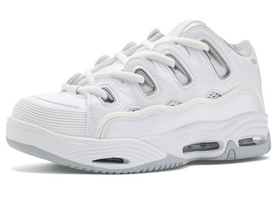Osiris Men's D3 2001 Skate Shoe White/ Grey/ White