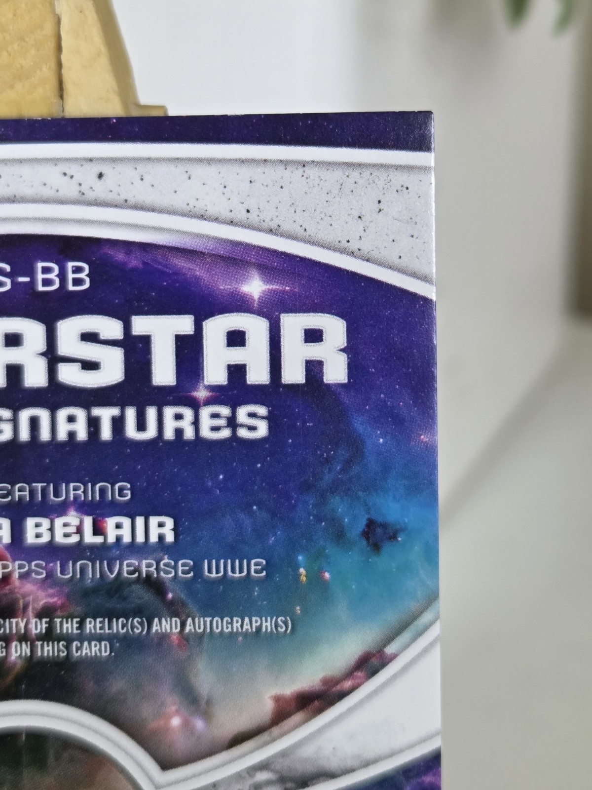 2026 Topps Universe WWE Bianca Belair Superstar Relic Auto Gold Stone 64/99  view 9