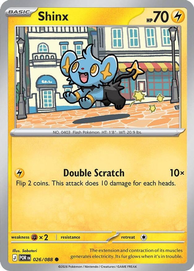 Pokemon Shinx (26/124) Perfect Order NM
