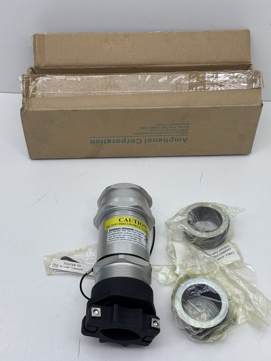 AMPHENOL NPE-20034 NEPTUNE POWER PLUG 200 AMP CONFIGURATION WITH