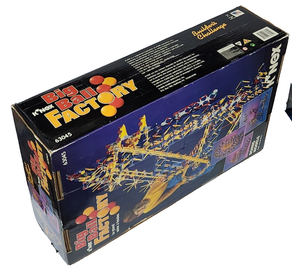 K'NEX Big Ball Factory COMPLETE SET w Box, Instructions & DC