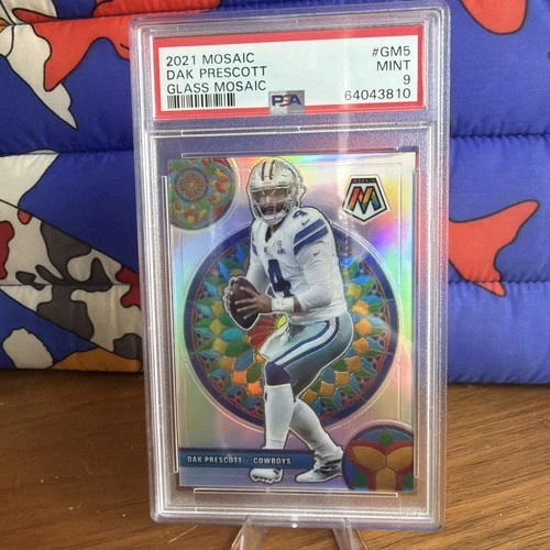 2021 Panini Mosaic Glass Mosaic Dak Prescott #GM-5 PSA 9 MINT 🔥🔥
