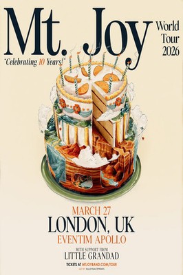 Mt. Joy 2026 World Tour Celebration Cake Poster Wall Art Print Decor